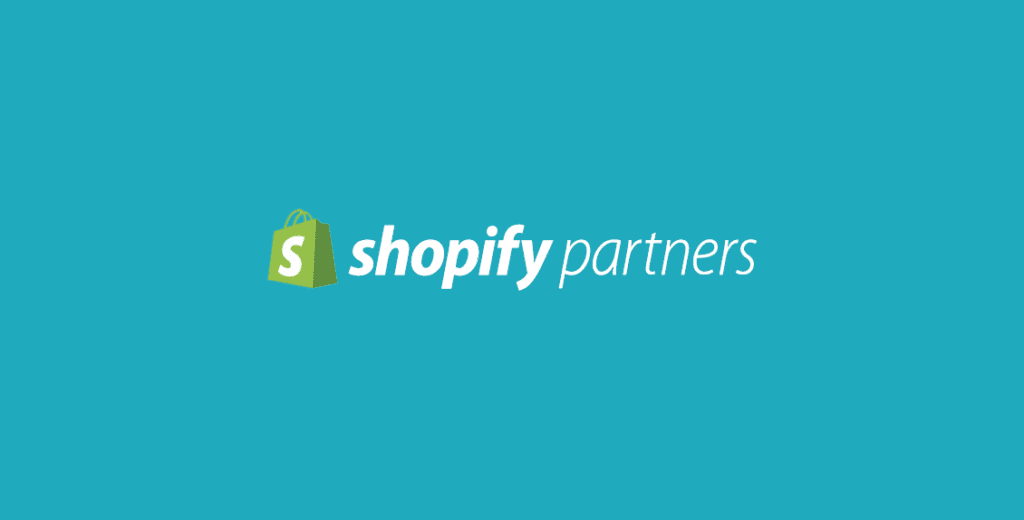 shopify partners white logo